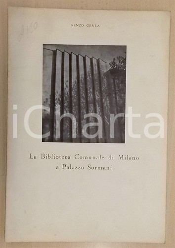 1956 renzo gerla biblioteca - renzo, la
